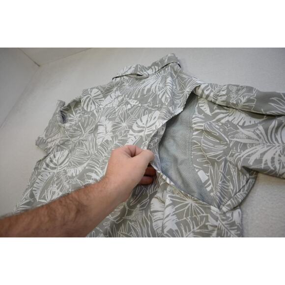 Columbia Vented Fishing Shirt Floral Omni-Shade Camp Shirt Mens Sz XL - Picture 11 of 11